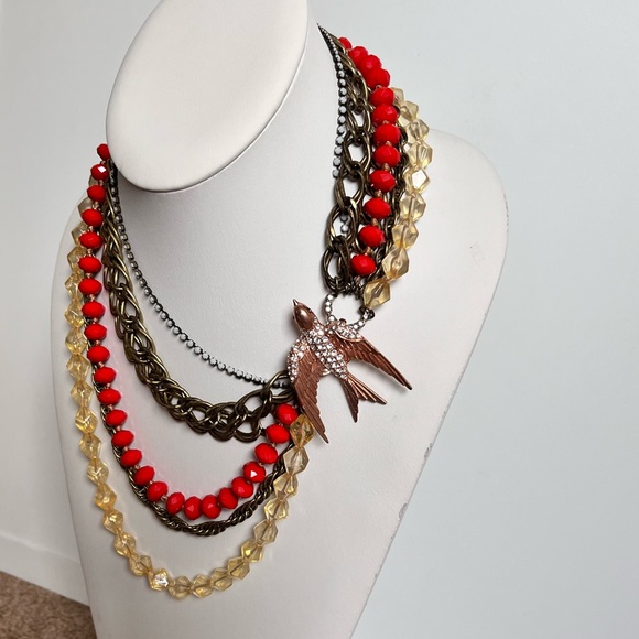 FOSSIL | Antique Style NECKLACE with BIRD! - Picture 11 of 14